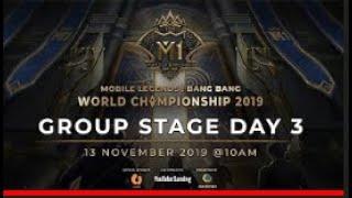 Live Now: MLBB WORLD CHAMPIONSHIP 2019 Day 3 Group stage C