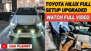 Toyota Hilux full setup upgraded | Headlight projector changed, Fog lamp projector, Auxiliary lights