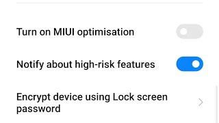 how to disable miui optimization in developer settings miui 12