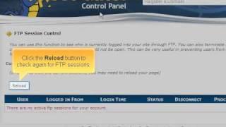 How to control FTP sessions
