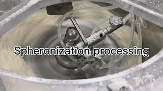 Extrusion spheronizati on of pharmaceutical pellets,granulation processing