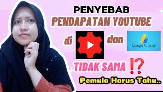 PENYEBAB PERBEDAAN PENDAPATAN DIYOUTUBE STUDIO DAN GOOGLE ADSENSE - YOUTUBE TERBARU 2024