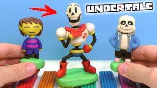 Making Sans Frisk and Papyrus from Undertale PLASTICINE TUTORIAL