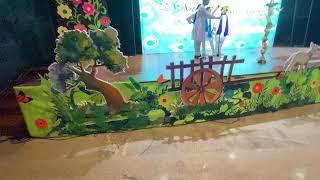 Stage Decoration Ideas for School Events || Beautiful Village || Easy way to do state decoration