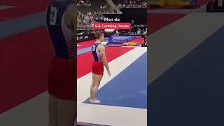 The difference between men’s and women’s gymnastics ‍️ #olympicgames #fitness #gymnastics #ncaa