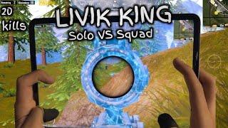 LIVIK KING IS BACK | IPAD PRO 90 FPS PUBG MOBILE HANDCAM GAMEPLAY WITH 4 FINGERS CLAW + FULL GYRO