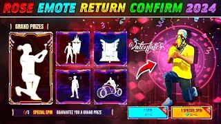 Rose Emote Return in 2024  Free Fire New Event  Ff New Event |New Event Ff