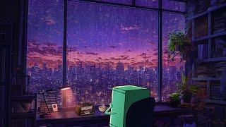 lofi night in cities - 90's rainy night  lofi hip hop [ chill beats to relax / study to ]