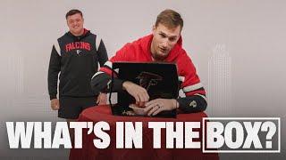 Kirk Cousins and Chris Lindstrom compete in Whats in the Box challenge | Atlanta Falcons