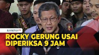 Rocky Gerung Usai Diperiksa 9 Jam Kasus 'Hina' Jokowi