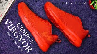 Campus VIBGYOR Men’s running shoes ! Unboxing & Review ! Minimalistic Colourful Shoes Under ₹1500