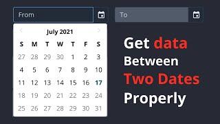 Laravel Tip - Properly Get Data Between Two Dates