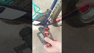 Bike maintenance lifehack. Correct way to lubricate your bicycle #shorts #diy #bike #tips