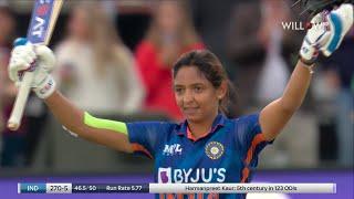 Harmanpreet Kaur 143 runs vs England Women| 2nd ODI - England Women vs India Women