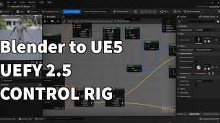 Blender to UE5 import Mannequin with Uefy 2.5