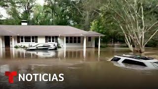 Con el agua al cuello: la tormenta causó raras inundaciones en Atlanta | Noticias Telemundo