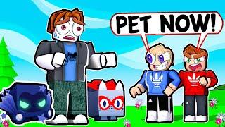 RICH NOOB Challenges TOXIC KIDS! ( Pet Simulator X )