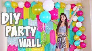 DIY COLORFUL PARTY BACKDROP + Testing Bunch O Balloons Party 