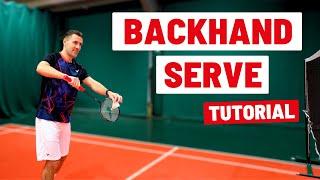 How To Do A BACKHAND SERVE In Badminton - Step-By-Step Tutorial!