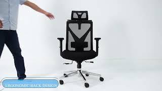 Mike-H, BIFMA passed Ergonomic office mesh height adjustable back and seat sliding