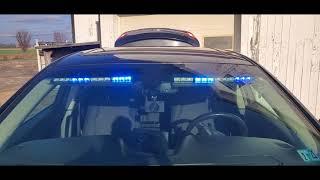 Feniex Quad Interior Lightbar Demo Install on Ford Taurus