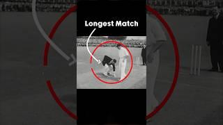 The Longest Test Match In Cricket History    #trending  #crickethistory #viralvideo #cricket