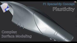 Plasticity 3D Tutorial | Fast Spaceship Concept | Surface Modeling  (Quicktip23)