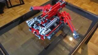 Lego 42097 with fully automatic outriggers (completed)