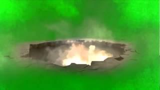 Green Screen Fire In The Hole Ground Hollywood Scene