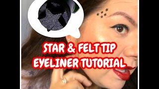 $0.99 Liquid Eyeliner Star Stamp Tattoo tutorial & review