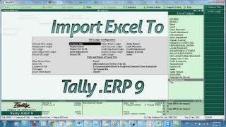 Import Excel To Tally (Sale Bill With Vat)