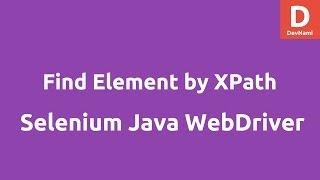 Find element by XPath Selenium Java