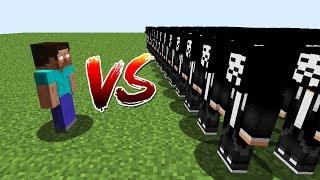 Minecraft Battle: NOOB vs PRO: HEROBRINE VS 1000 HACKERS CHALLENGE / Animation