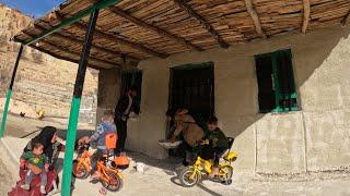 White Cementing the Walls, Cooking Eggplant Dish, and Family Togetherness