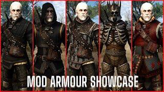 The Witcher 3: Wild Hunt Complete Edition - Mod Armour Showcase (Witcher 2, 3 & Custom Armour Sets)