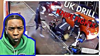 American REACTS To Biggest UK Drill Knife Fights!!