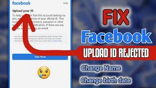 How to Fix Upload Your ID Problem on Facebook | Facebook Disabled Account Recovery | Fb ID Rejected