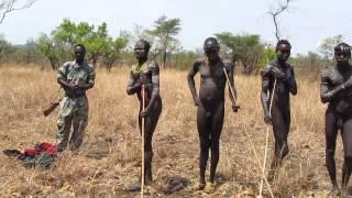 Mursi tribe naked is Ethiopia.