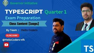 Hello Coders Exam Prep Series | Class Content | Loops | For | for-of | for-in | While | do-while