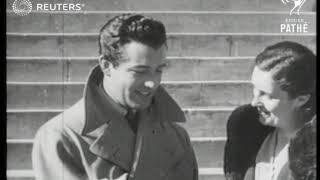 USA / SHOWBIZ: Actor Robert Taylor visits Panoma College (1937)