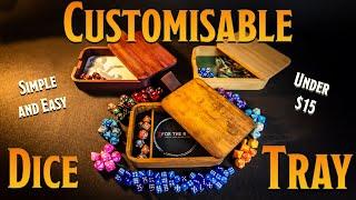 CUSTOMISABLE DICE TRAY - Under $15. DND, Warhammer 40K, Age of Sigma Dice Tray