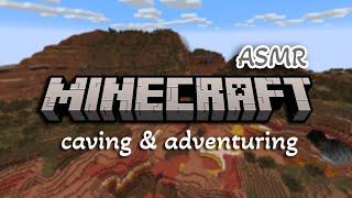 ASMR Minecraft | Caving & Adventuring (keyboard sounds, soft spoken to whisper, gentle game sounds)