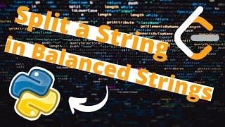 LeetCode - Split a String in Balanced Strings in Python