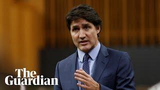 Canadian prime minister Justin Trudeau makes statement – watch live