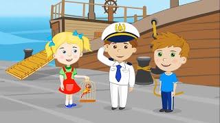 КОРАБЛИК - детская песня мультфильм.  Песни для детей про море.