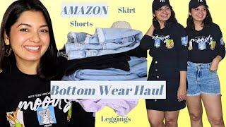 Bottomwear Haul From Amazon | Miss Chase & Puma | Denim shorts, skirt, leggings & Flared jeans