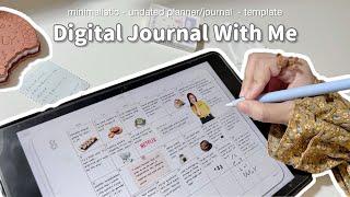 digital journal with me ; August 2022 / goodnotes 5 template  iPad writing asmr + relaxing music