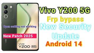 Vivo Y200 5G FRP Bypass New Security Update ||