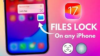 Lock Files App With Face ID And Passcode on iPhone & iPad (2024)