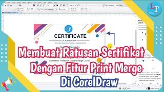 How to Print a Certificate Using CorelDraw Print Merge